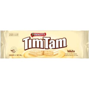 Arnott's Tim Tam Australian White Chocolate Cookie Biscuits 5.75 oz 6ct